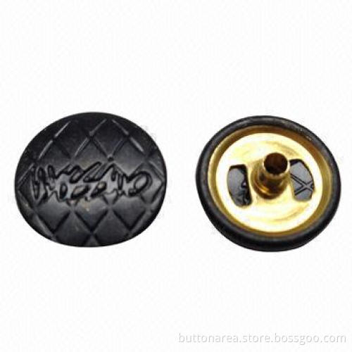 Ring Snap Button, Electro Black